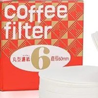 100pcs Round White Paper Filters for Brewers Manual