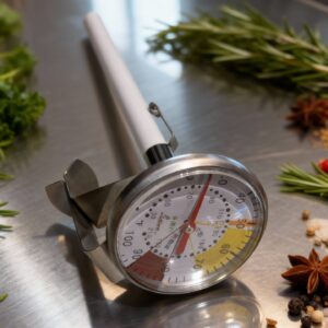 Coffee & Milk Thermometer – Stainless Steel Dial with Adjustable Clip
