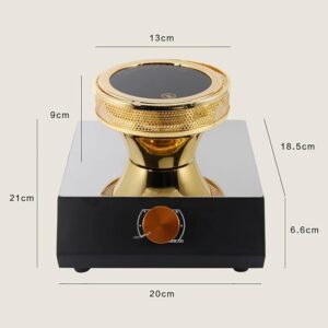 “SONLED HaloBrew Siphon Coffee Burner – Halogen Heater with LCD & Adjustable Temperature”