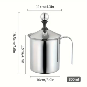 Stainless Steel Manual Milk Frother
