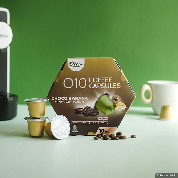 O10 Robusta Infused Choco Banana Coffee Capsule Nespresso Compatible