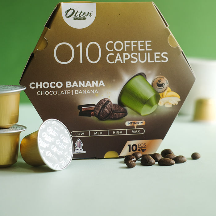 O10 Robusta Infused Choco Banana Coffee Capsule Nespresso Compatible - Image 2
