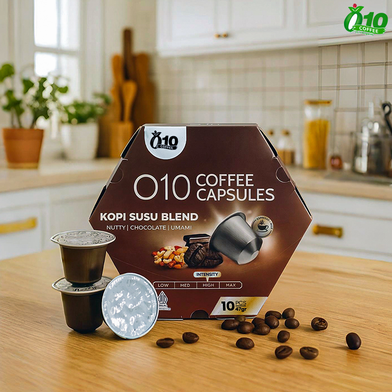 O10Coffee Kopi Susu Blend Coffee Capsule Nespresso Compatible